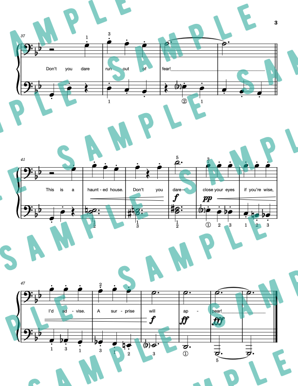To the Haunted House - Late Elementary Piano Solo Sheet Music