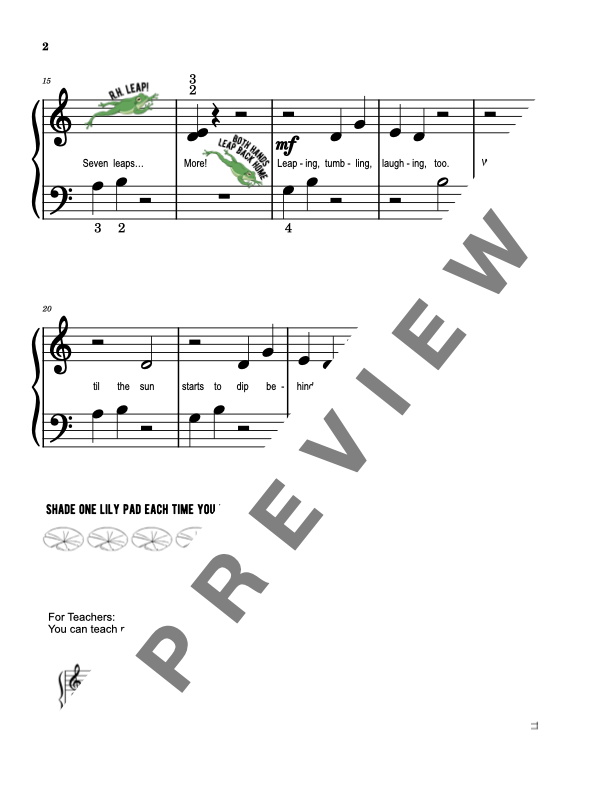 Leap Frog Rag - Early Elementary Piano Solo Sheet Music