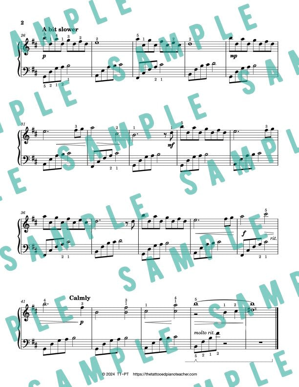 Love for a Moment - Early Intermediate Piano Solo Sheet Music