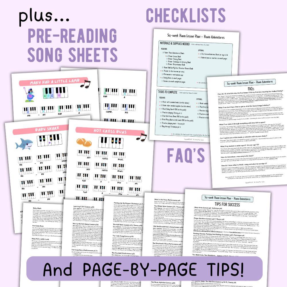 Faber Piano Adventures® Lesson Plans