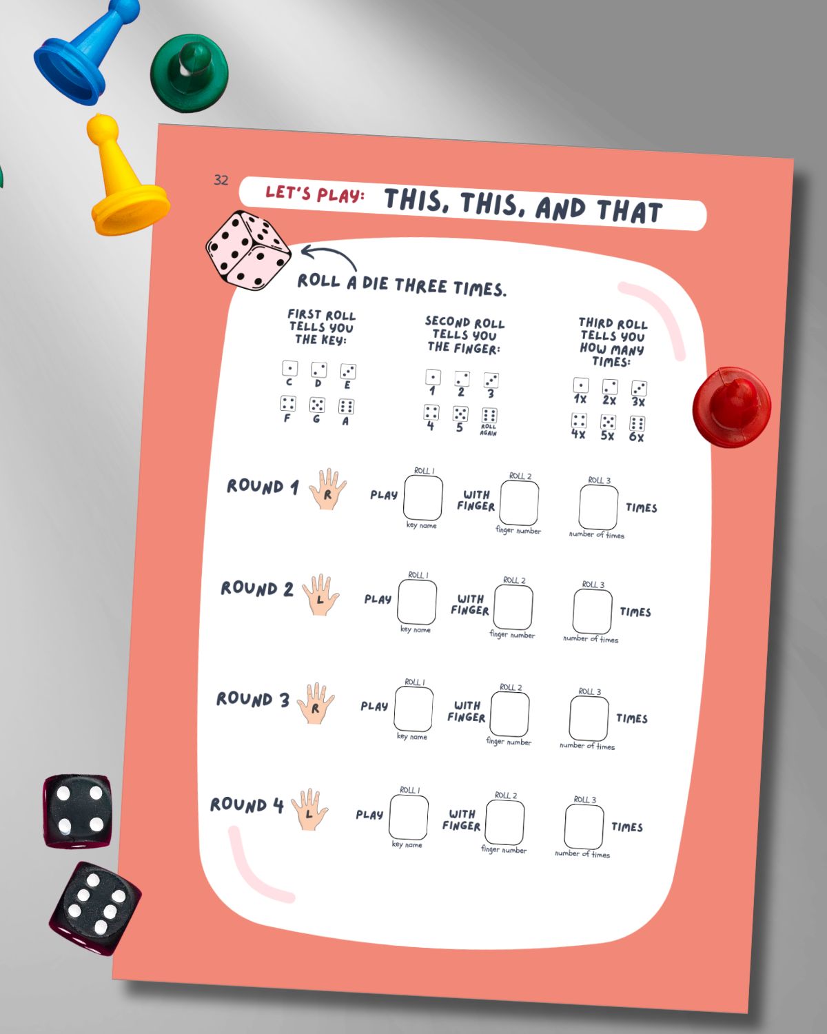 Piano Skill Set Pre-Reading Technique Book for Beginners