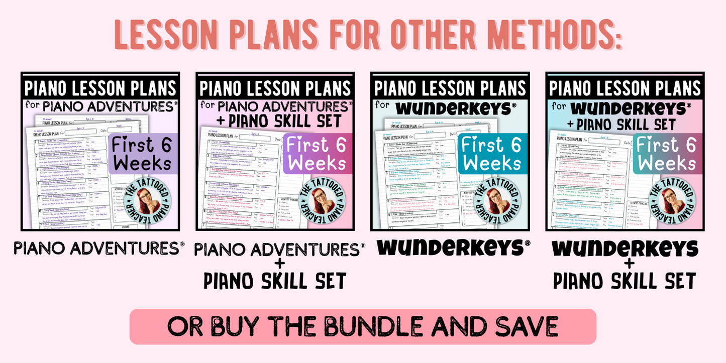 Piano Skill Set Lesson Plans