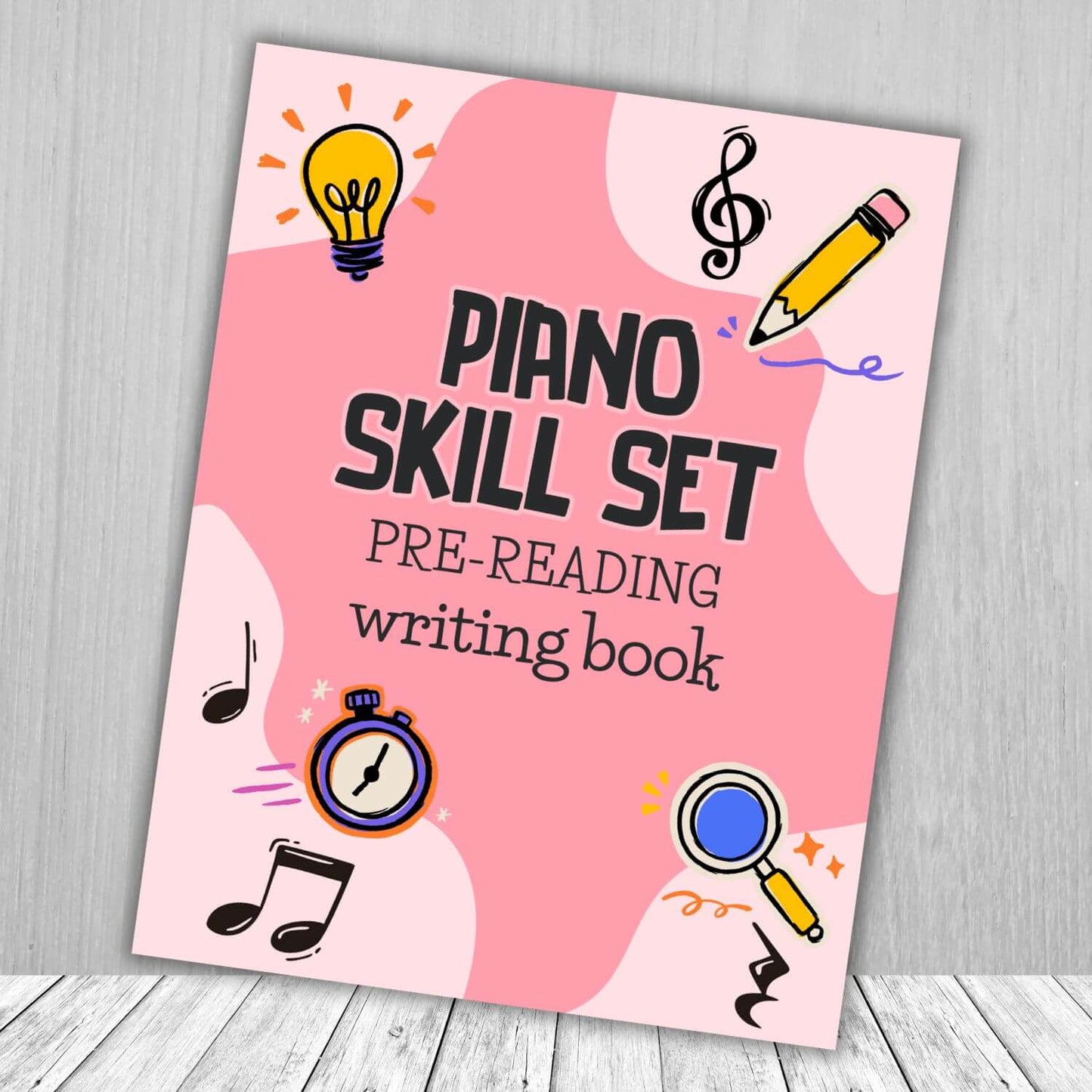 Piano Skill Set Pre-Reading Writing Book (Piano Theory Book for Beginners)