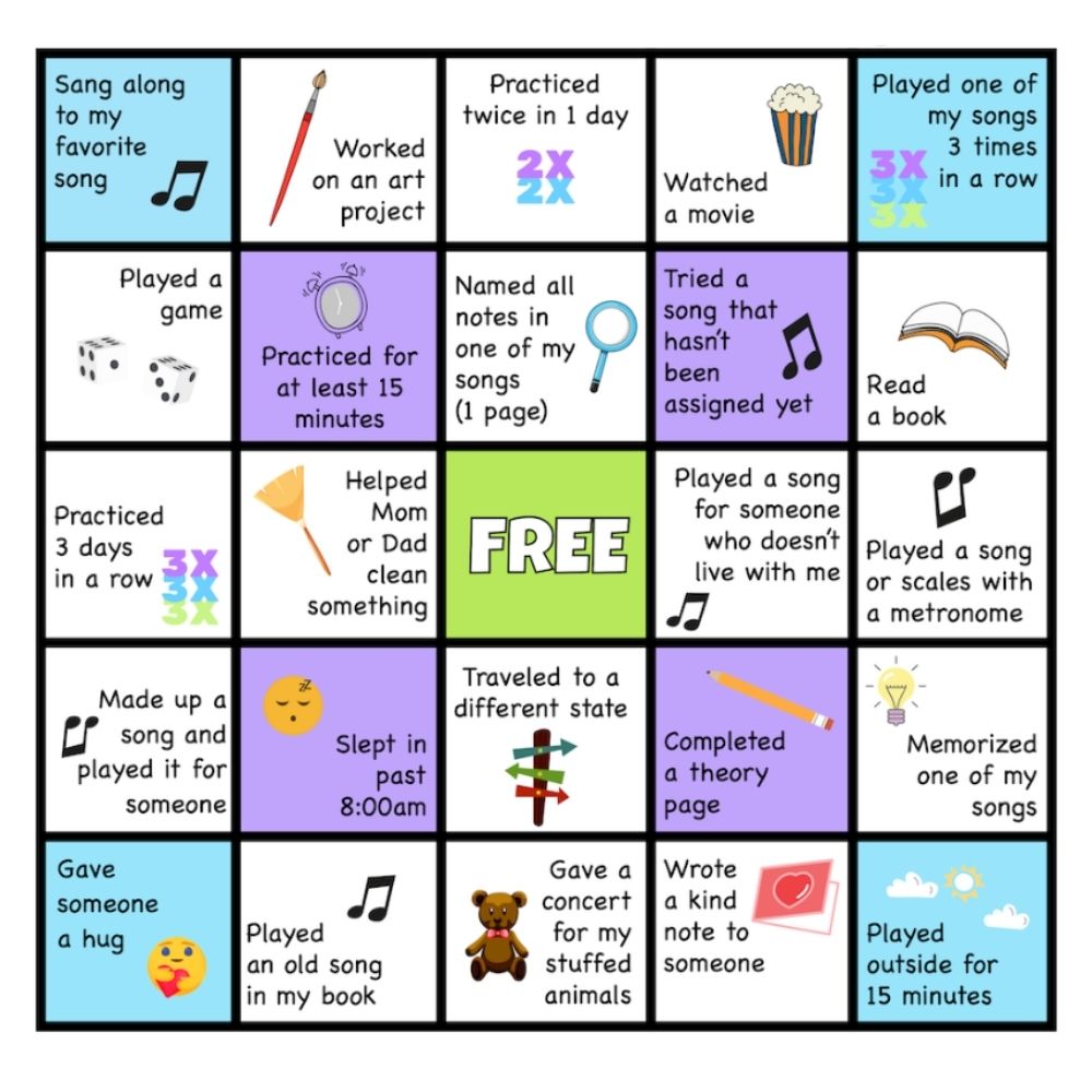Spring Break Bingo