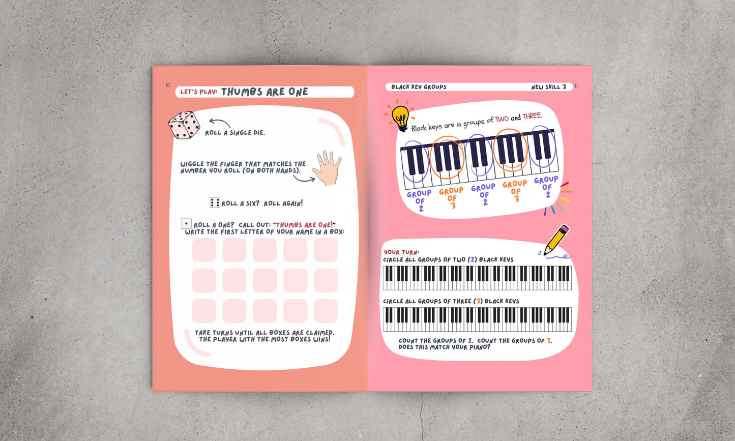 Piano Skill Set Pre-Reading Writing Book (Piano Theory Book for Beginners)