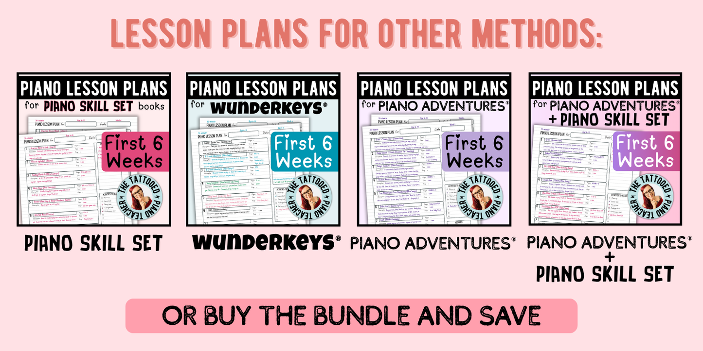 WunderKeys® + Piano Skill Set Lesson Plans