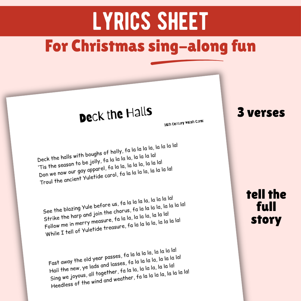 Deck the Halls Christmas Lead Sheet Music