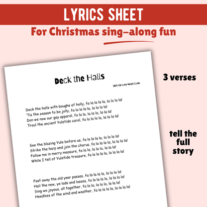 Deck the Halls Christmas Lead Sheet Music
