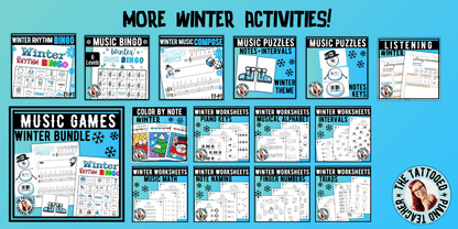 Winter Music Interval Bingo