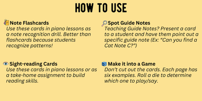 Sight-reading Cards