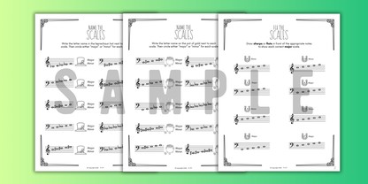 St. Patrick's Day SCALES Worksheets