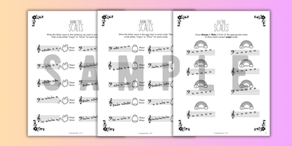 Spring SCALES Worksheets
