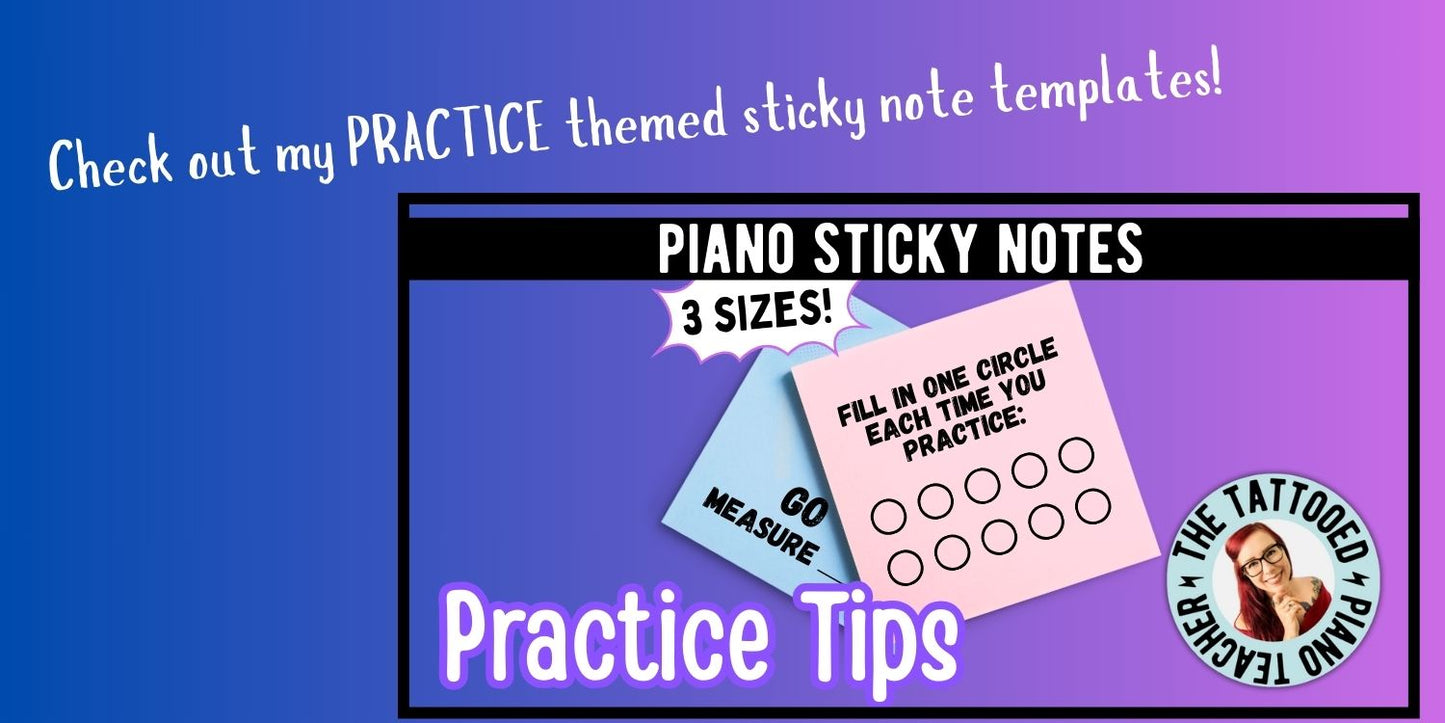 Sticky Note Templates: Hand Positions