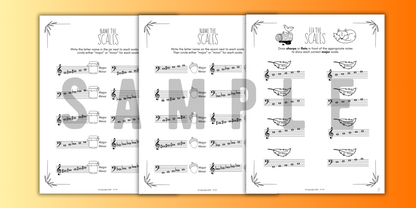 Fall SCALES Worksheets