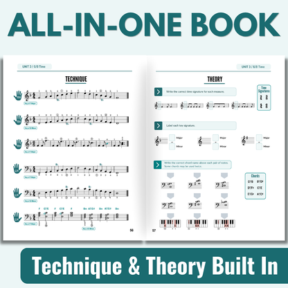 [Studio License] Chord First Book 3: All-in-One Piano Method for Teens & Adults