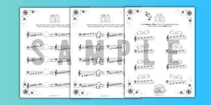 Winter SCALES Worksheets