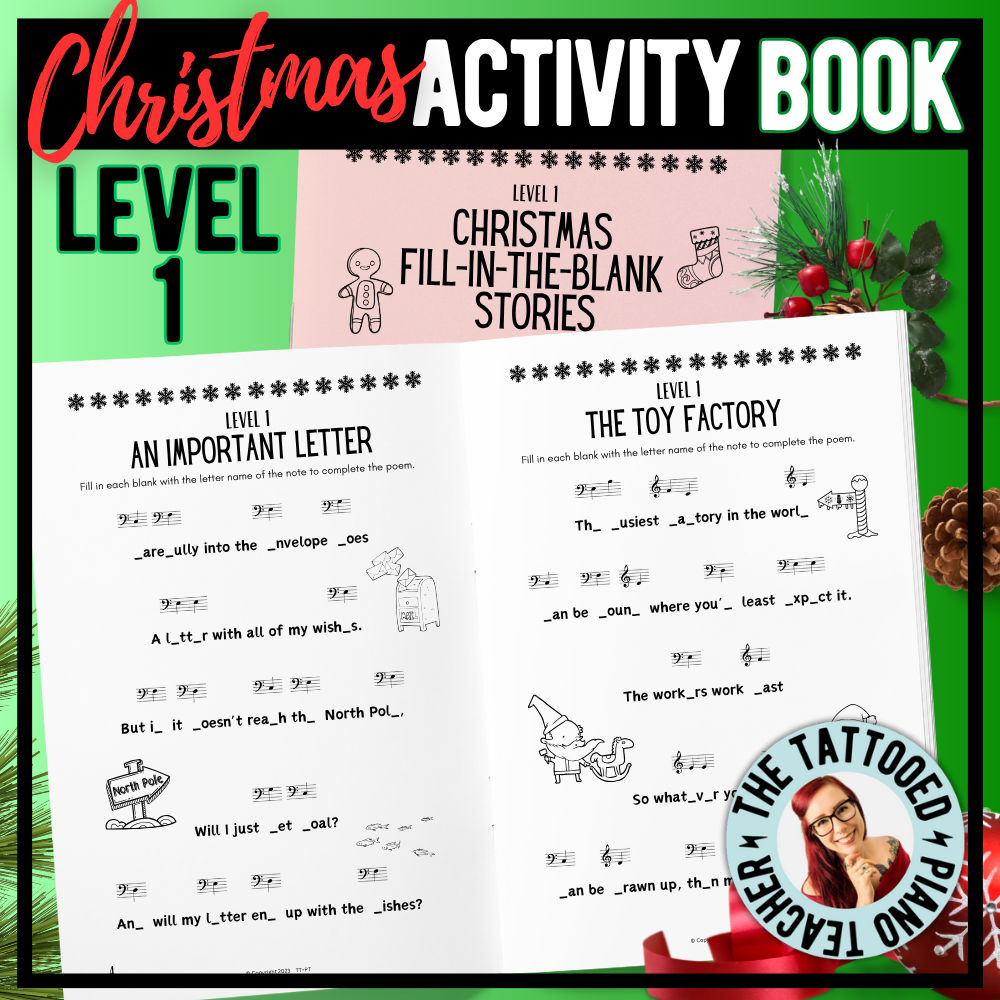 Level 1 Christmas Music Story Booklet