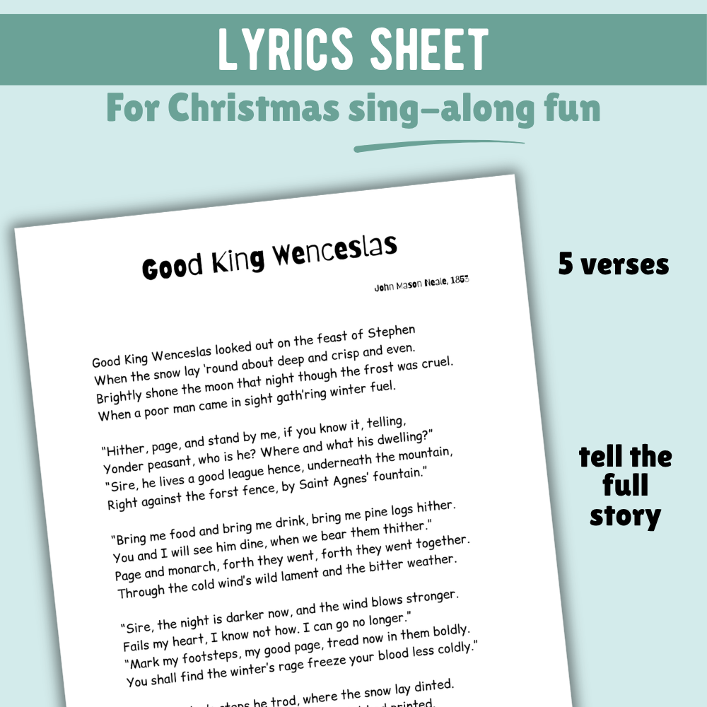 Good King Wenceslas Christmas Lead Sheet Music