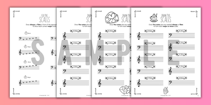 Valentine's Day SCALES Worksheets