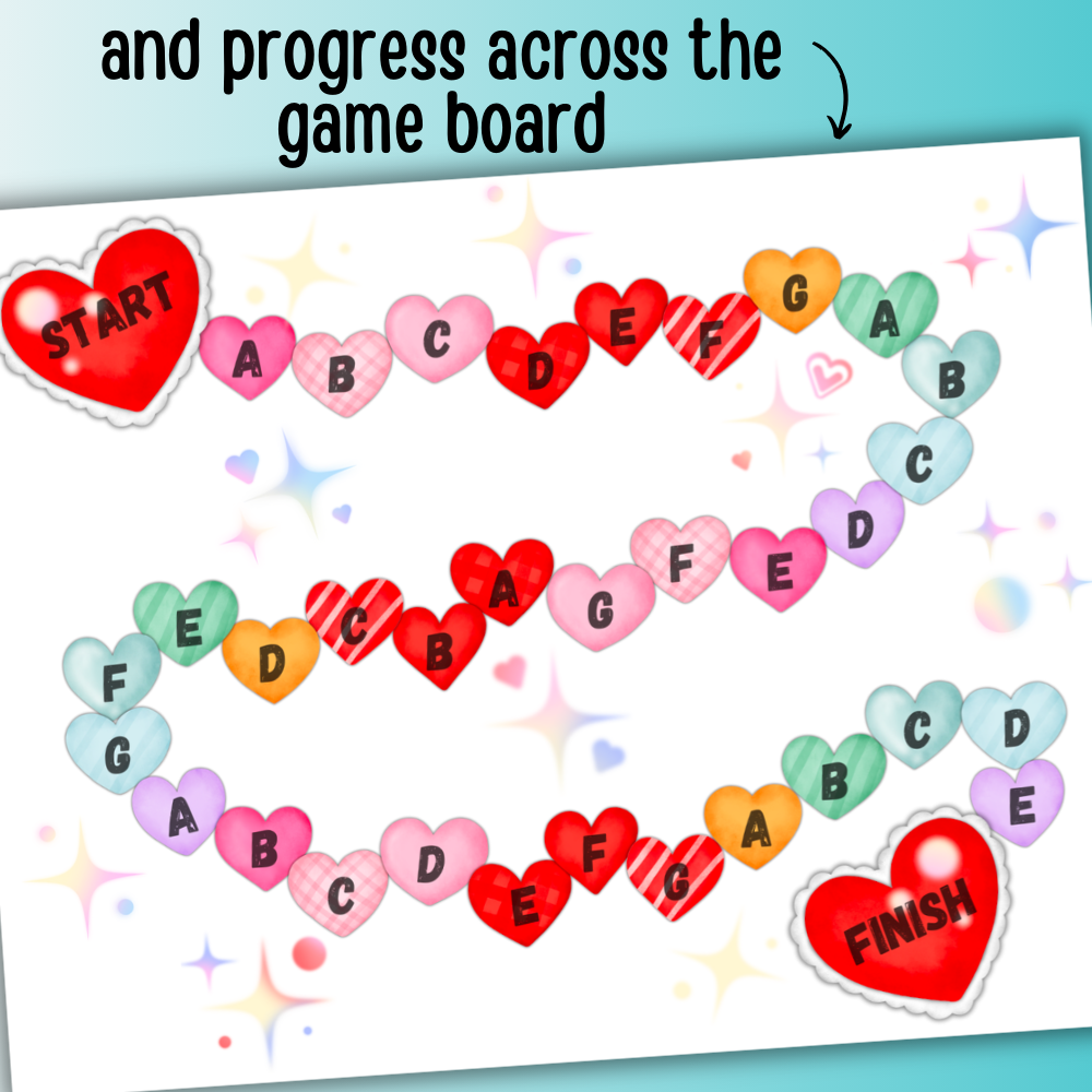Level 3 Valentine's Day Triads Board Game