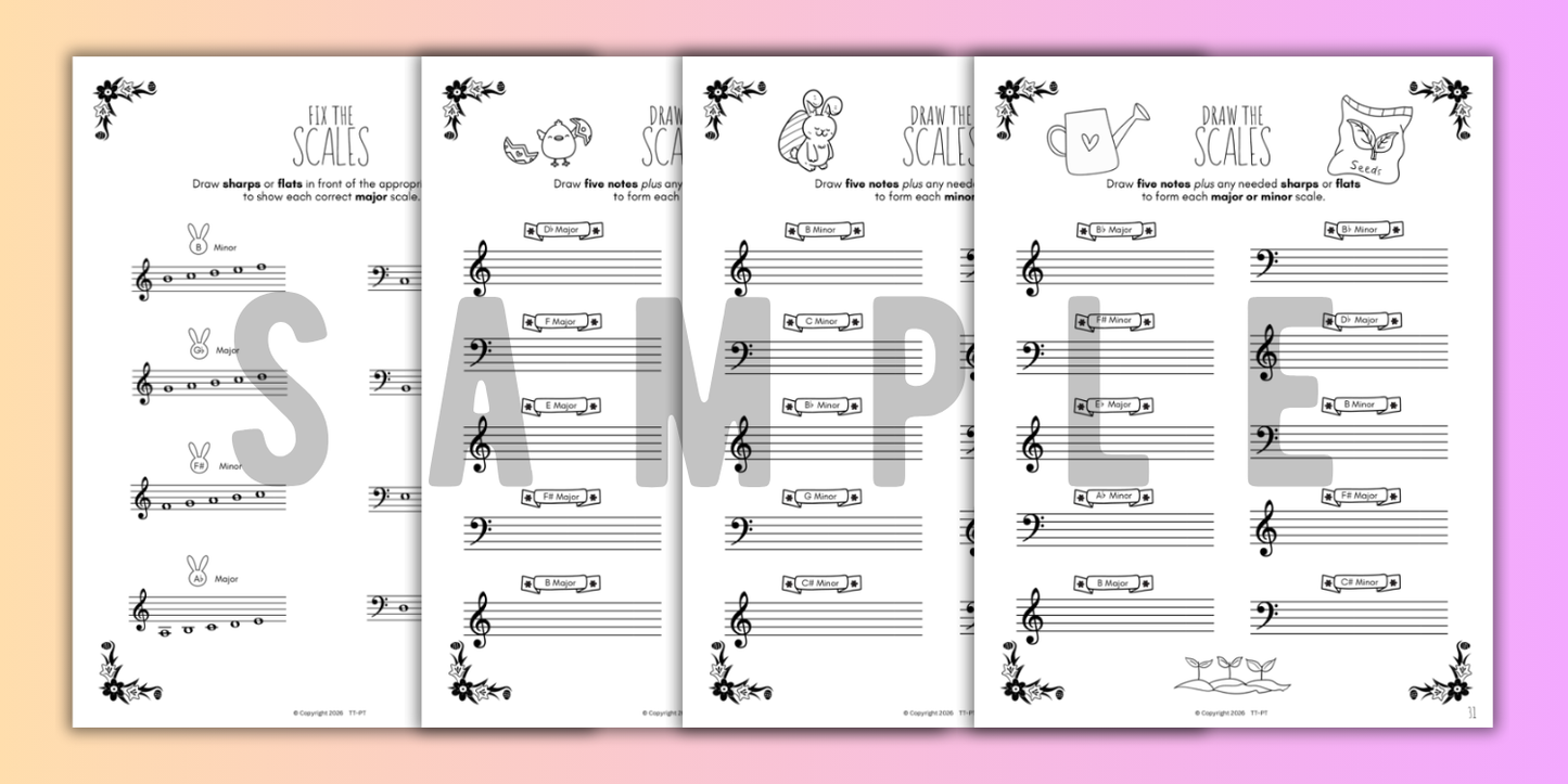 Spring SCALES Worksheets