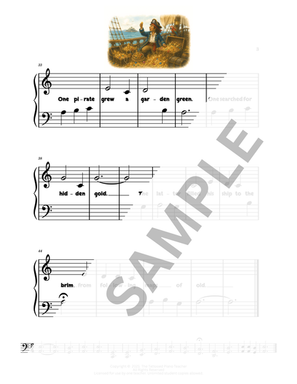 The Tale of Two Pirates - Early Elementary Fantasy Piano Solo Sheet Music