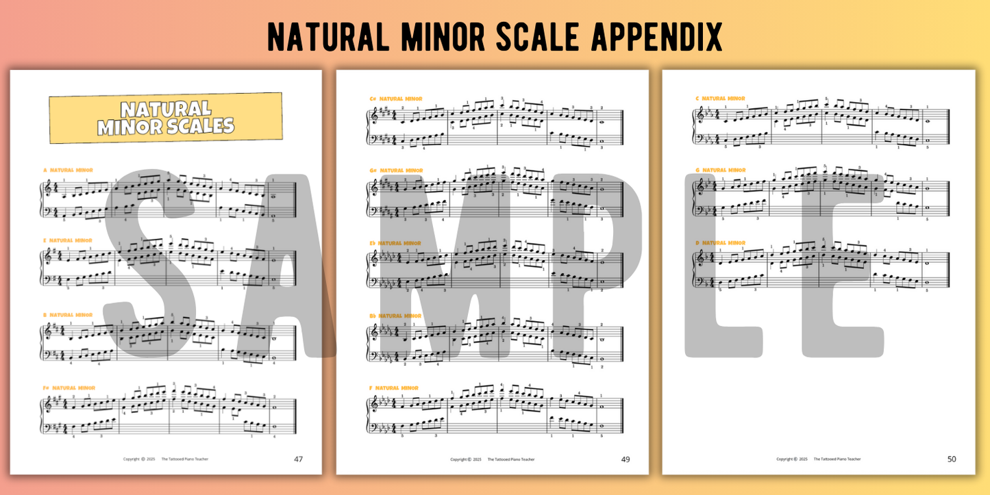 Two Octave Scales for Level 4 Piano Students