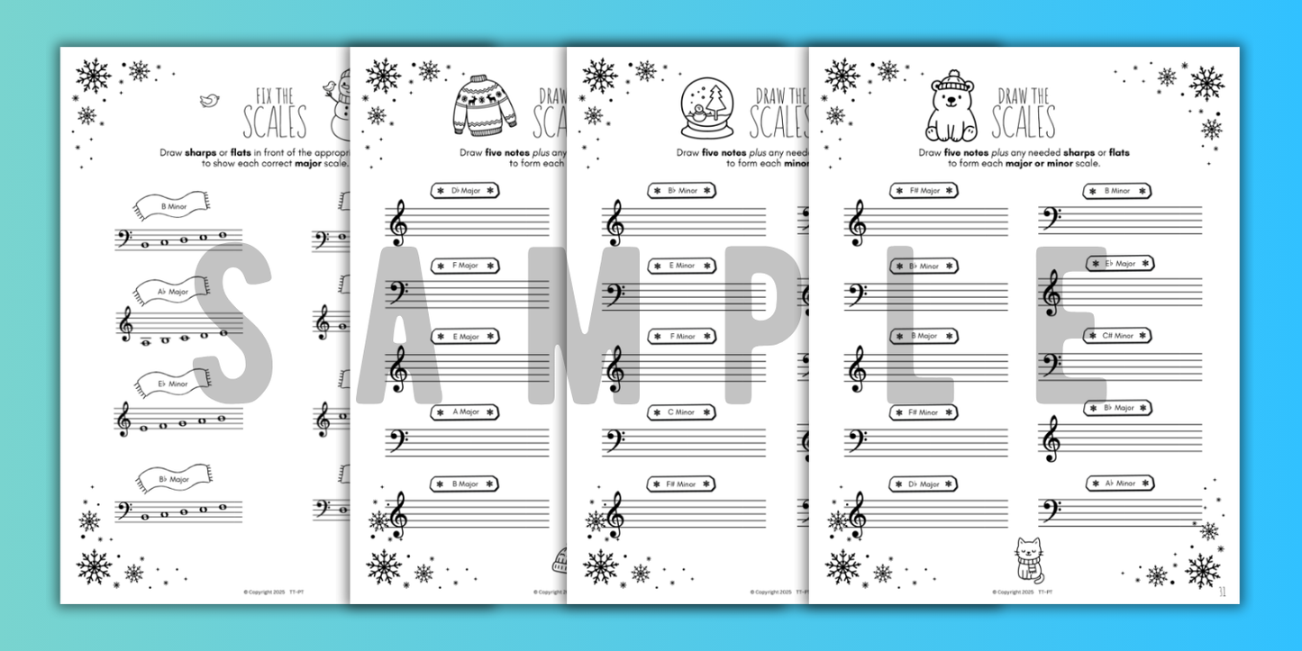 Winter SCALES Worksheets