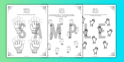 Summer FINGER NUMBERS Music Worksheets