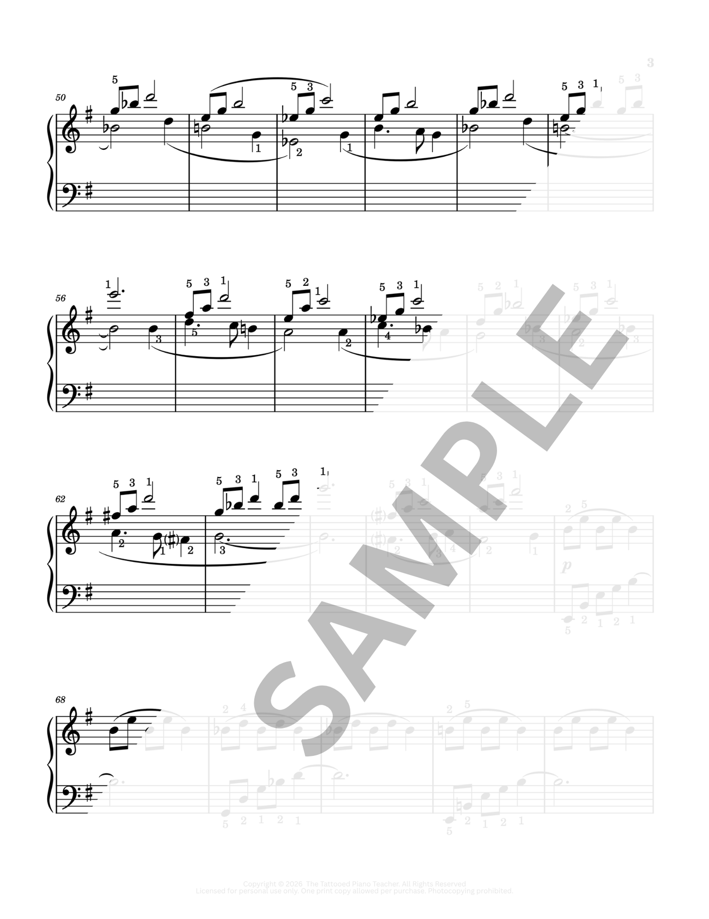 Enter the Forbidden Forest - Level 4 Early Intermediate Original Fantasy Piano Solo Sheet Music