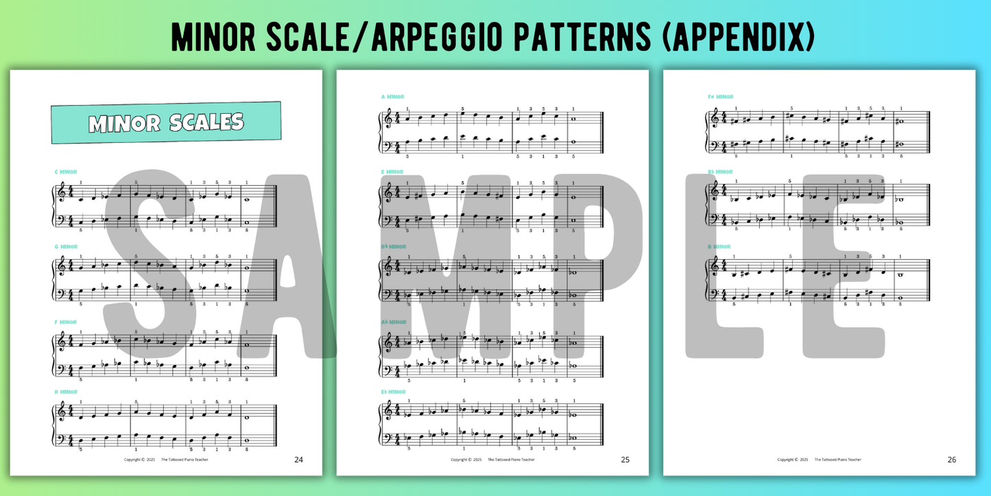 5-Finger Scales for Level 2 Piano Students