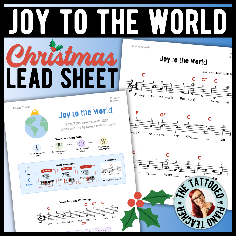 Joy to the World Christmas Lead Sheet Music