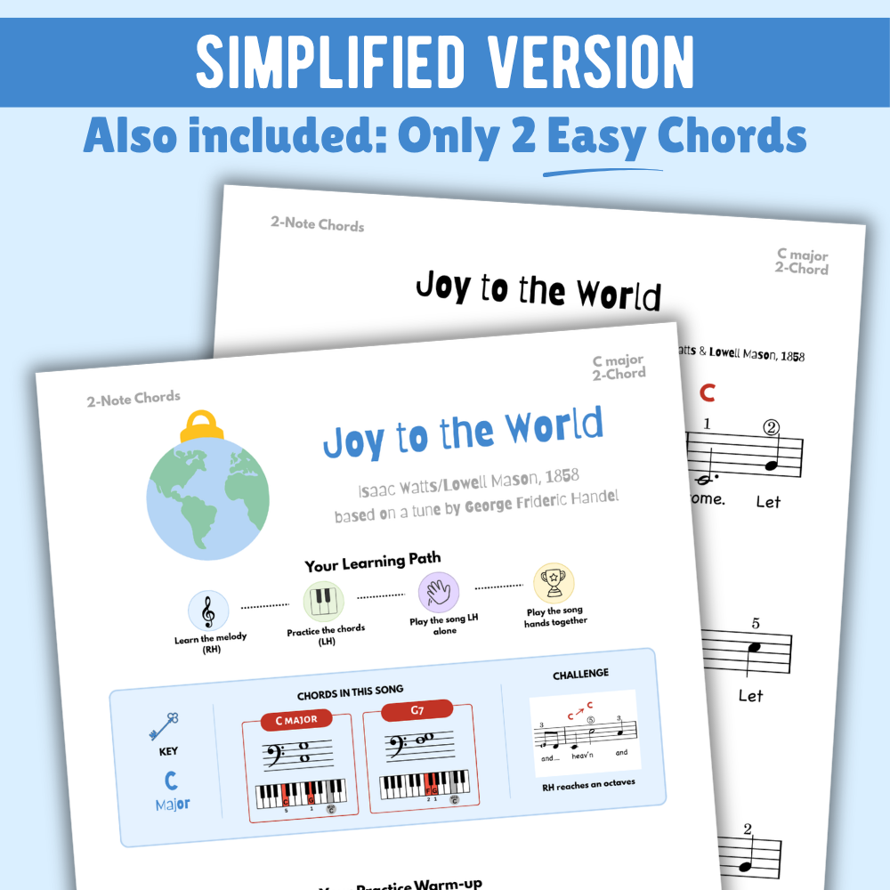 Joy to the World Christmas Lead Sheet Music