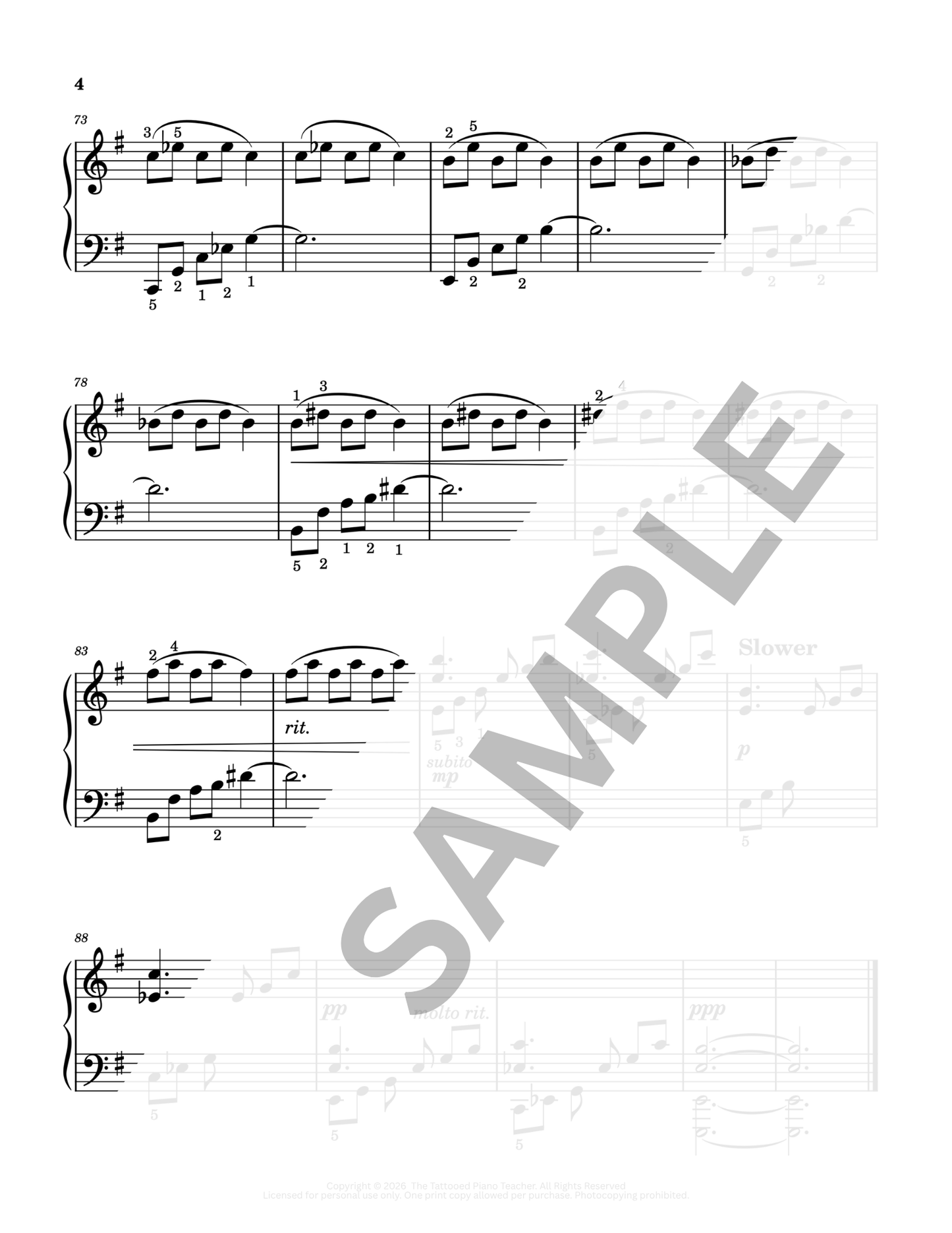 Enter the Forbidden Forest - Level 4 Early Intermediate Original Fantasy Piano Solo Sheet Music