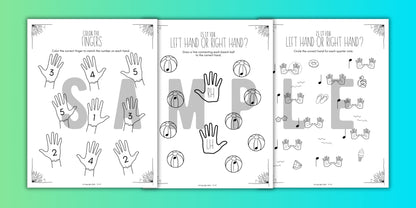 Summer FINGER NUMBERS Music Worksheets