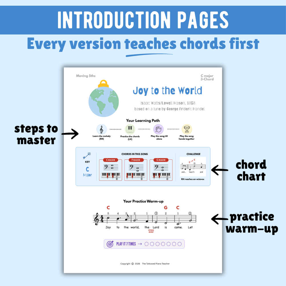 Joy to the World Christmas Lead Sheet Music