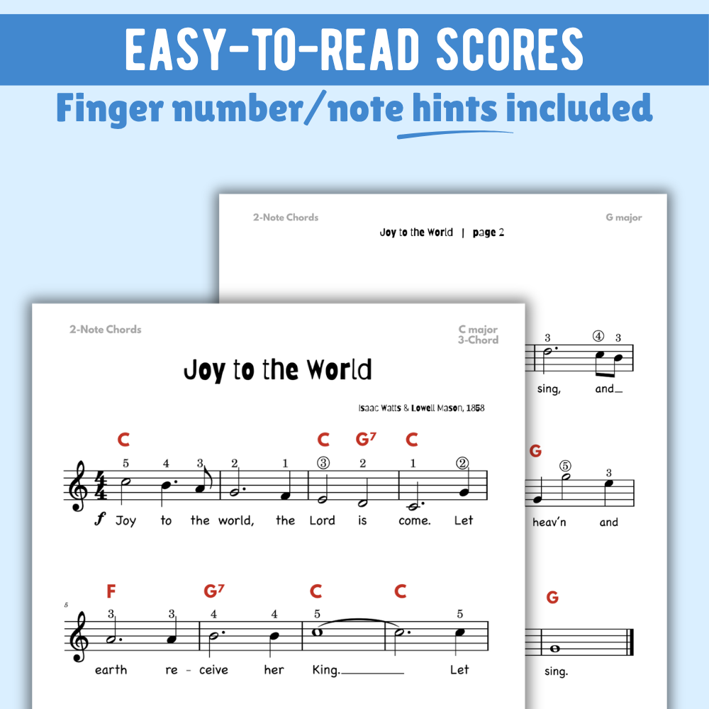 Joy to the World Christmas Lead Sheet Music