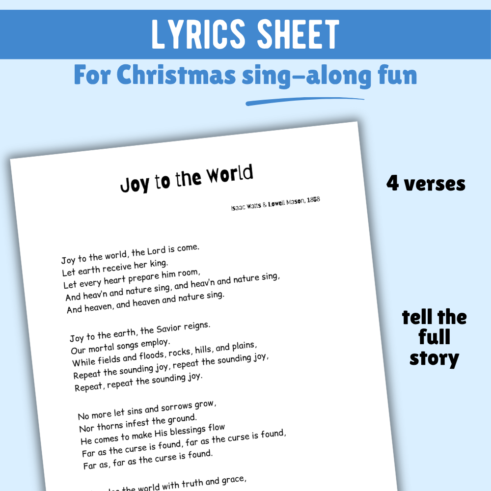 Joy to the World Christmas Lead Sheet Music