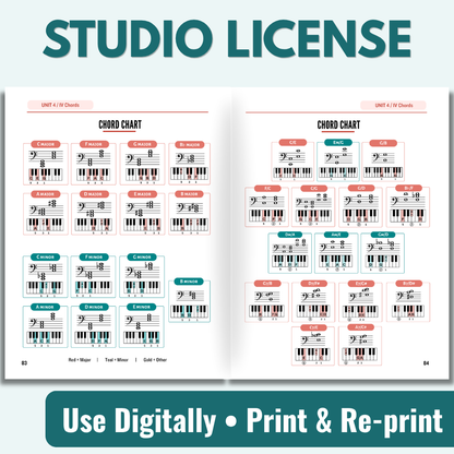 [Studio License] Chord First Book 3: All-in-One Piano Method for Teens & Adults