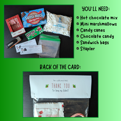 Snowman Sonata Hot Chocolate Christmas Gift Topper