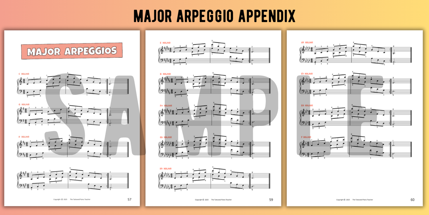 Two Octave Scales for Level 4 Piano Students