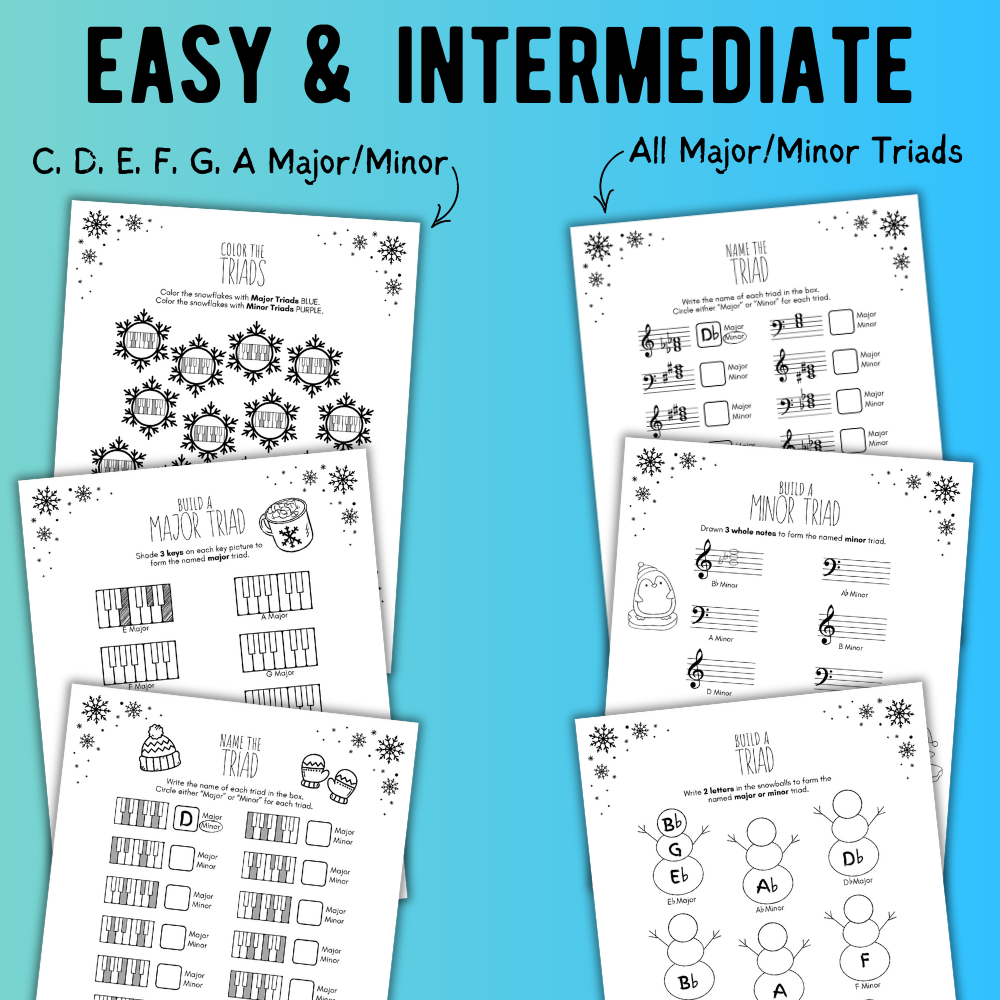 Winter TRIADS Worksheets