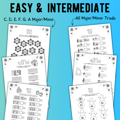 Winter TRIADS Worksheets
