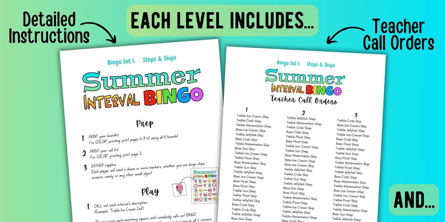 Summer Bingo Bundle