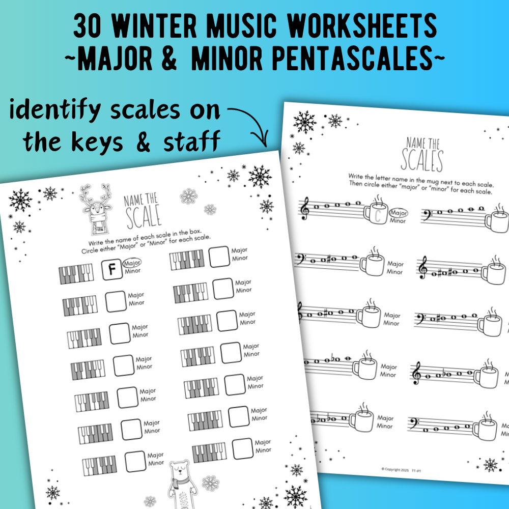 Winter SCALES Worksheets