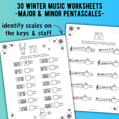 Winter SCALES Worksheets