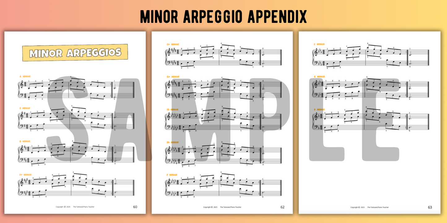 Two Octave Scales for Level 4 Piano Students