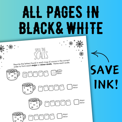 Winter SCALES Worksheets