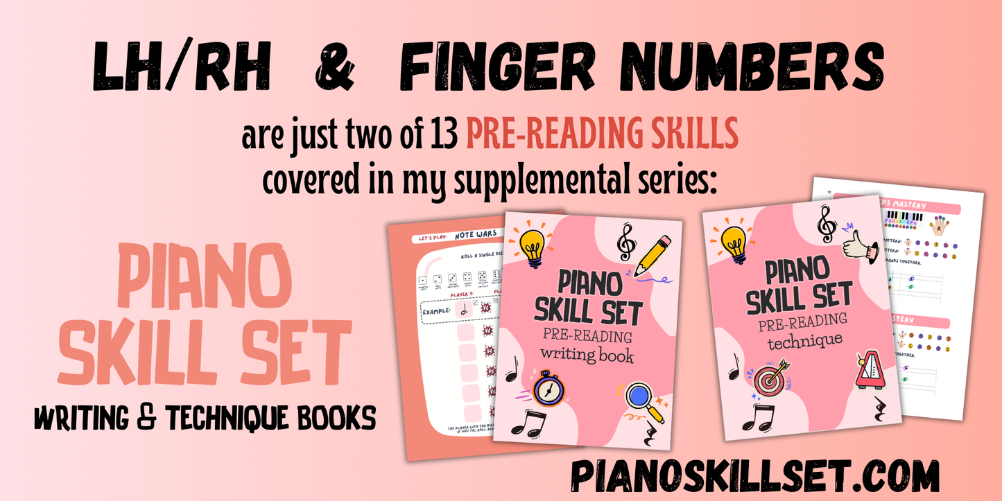 Fall FINGER NUMBERS Music Worksheets