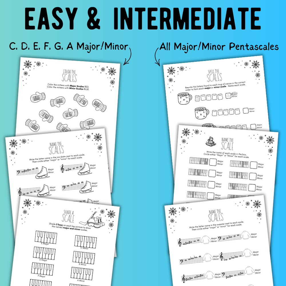Winter SCALES Worksheets